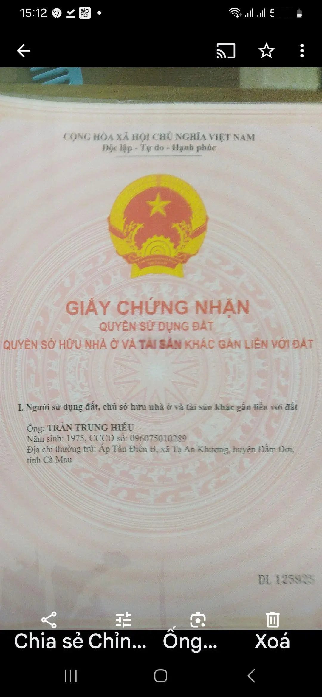 Bán Đất Tại Đường 30/4, Thị Trấn Đầm Dơi, Cà Mau, Giá 1,9 Tỷ Vnd, Diện Tích 368,1m2