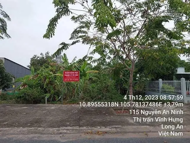Bán lô đất 934 m2 thổ cư mặt tiền đường Nguyễn Thái Bình, TT Vĩnh Hưng