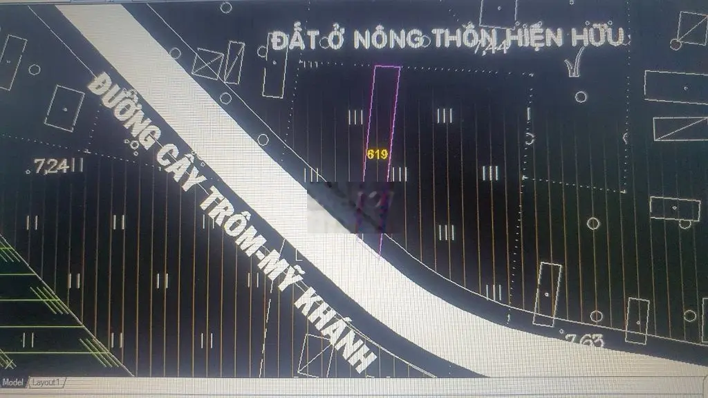 ĐẤT NGỘP CẦN RA NHANH LÔ ĐẤT 206M2 MT CÂY TRÔM, THÁI MỸ, CỦ CHI.