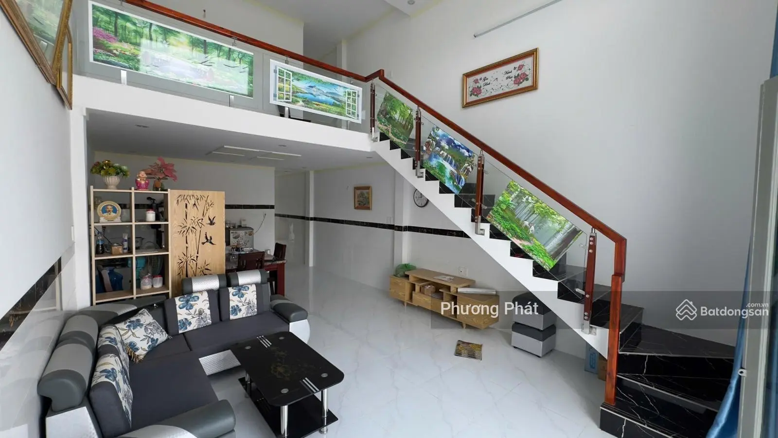 Chỉ 390tr nhận ngay nhà 1 trệt 1 lửng đúc sân xe hơi gần chợ Thạnh Phú, Sổ hồng riêng thổ cư