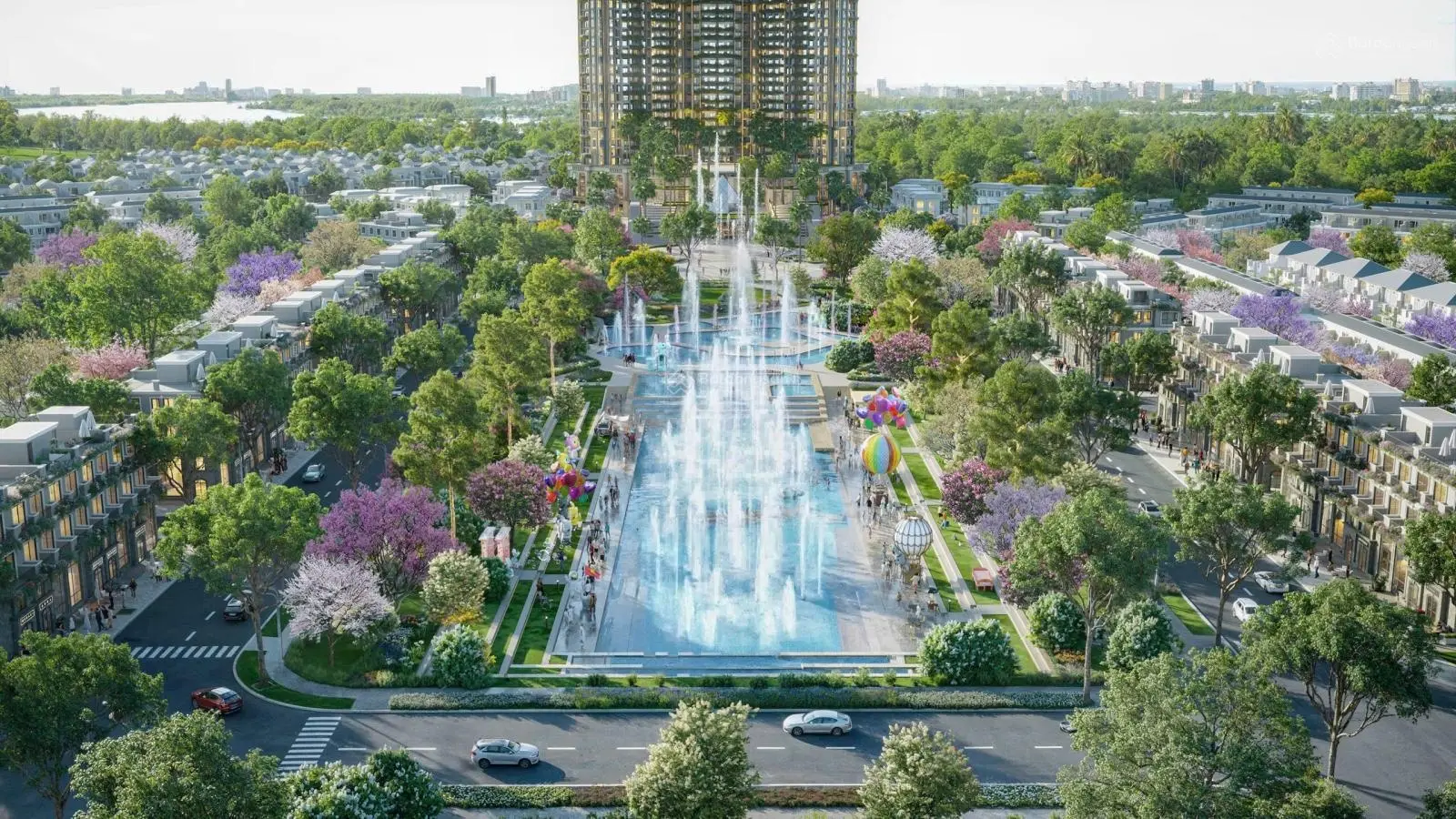 Nhà phố view quảng trường nhạc nước ánh sáng - Eco Central Park, CK 10% - HTLS 30 tháng