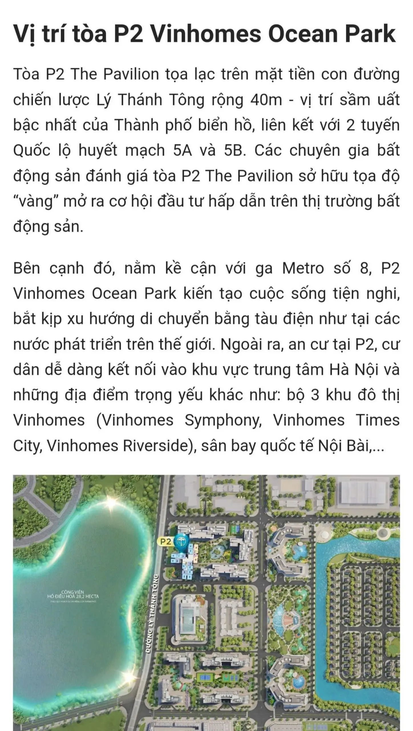 Độc quyền! 3,1xx tỷ căn 61,4m2 Tầng đẹp dự án The Pavilion Vinhomes Ocean Park