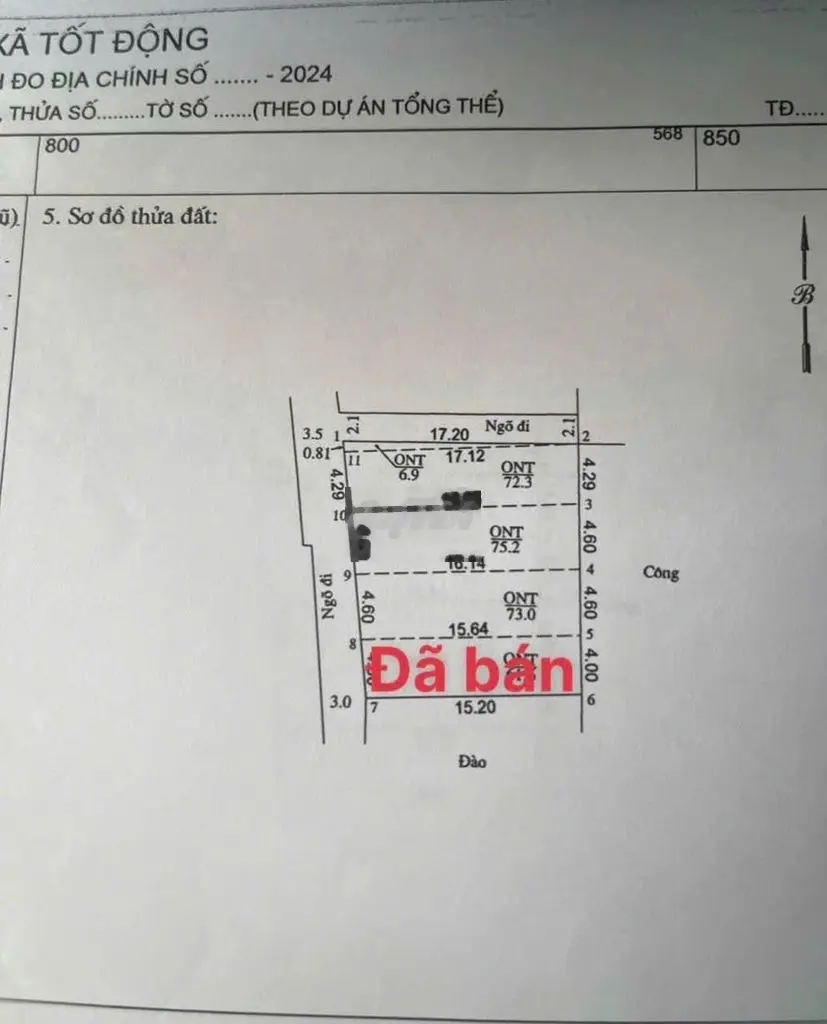 Hơn 70m đất full thổ cư Tốt Động, Chỉ hơn 8xxtr