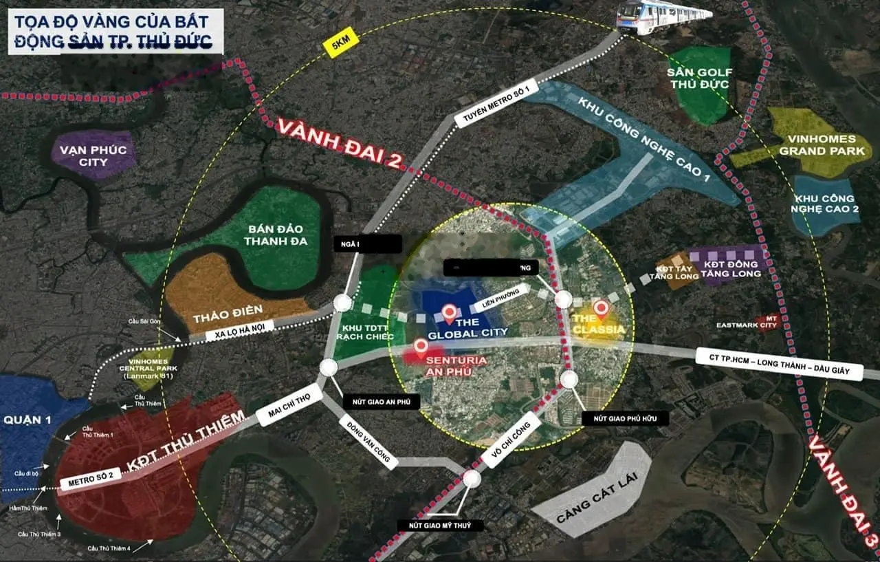 Bán nền đất sổ đỏ kdc Hoàng Anh Minh Tuấn Đỗ Xuân Hợp đối diện The Global city. LH 0932 087 ***