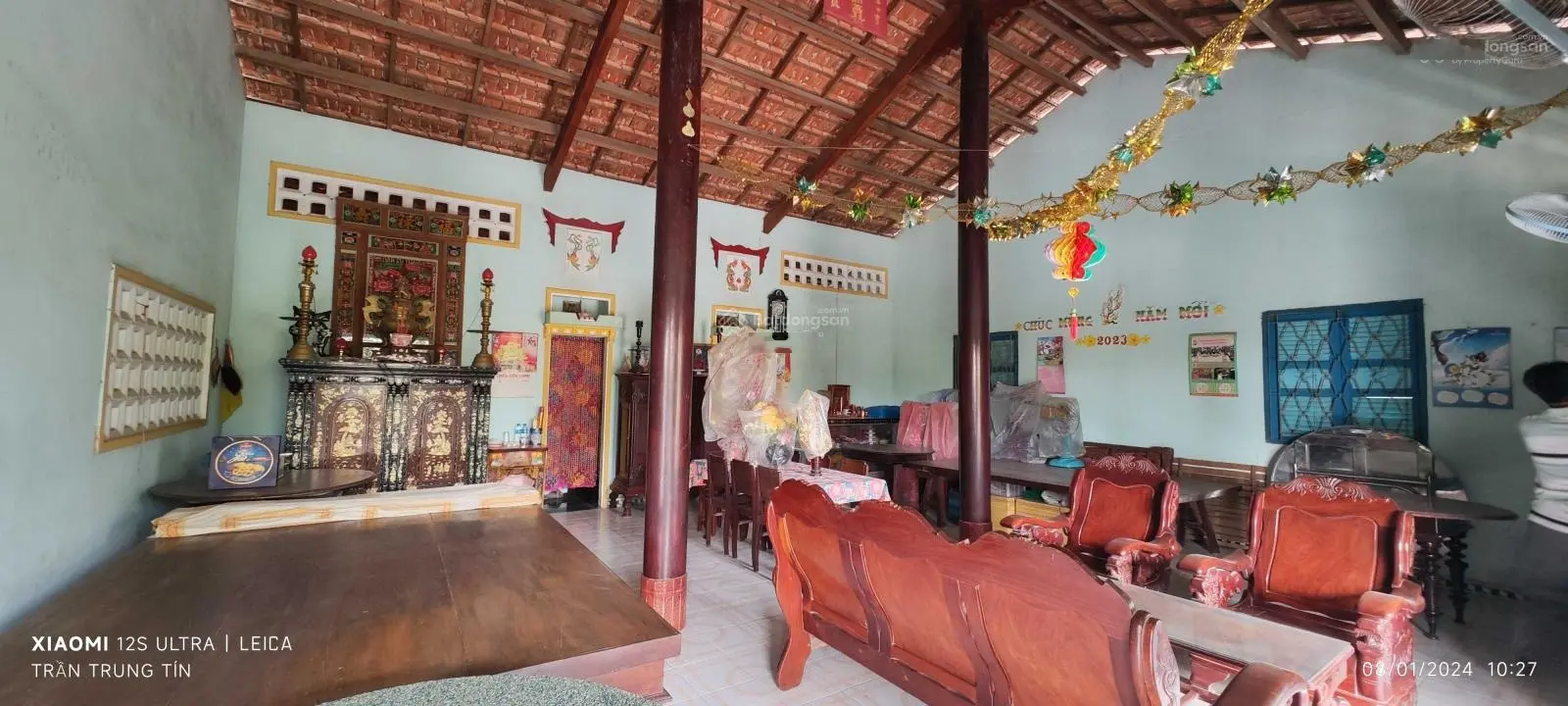Bán lô đất thổ vườn có nhà mặt tiền Đê Bao, giá 3,3 tỷ