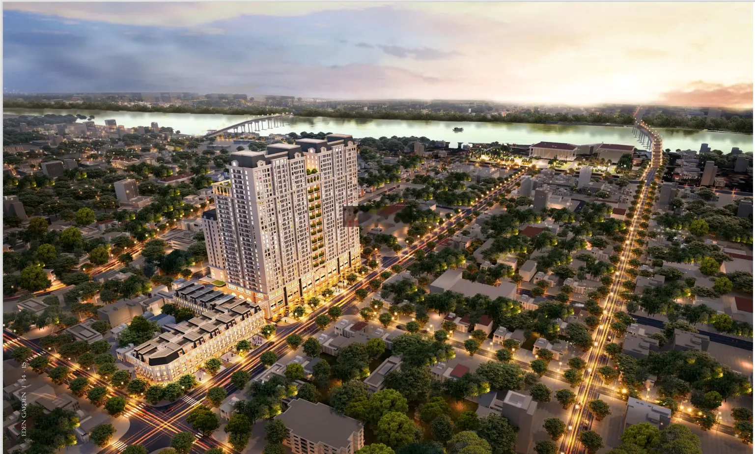 Bán căn CC 2pn giá tốt nhất dự án Eden Garden Tp Thái Bình