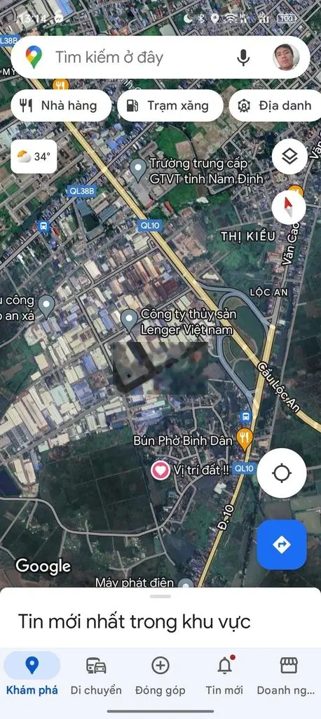 Bán gấp 168.8 m2 đất tại nam định ngay cầu lộc an