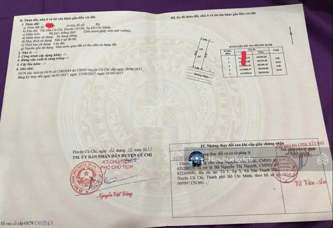 Cần tiền trả nợ nên bán rẻ lại lô đất 100m2 Đ. Nguyễn Văn Khạ, thị trấn Củ Chi, Giá 1.2 tỷ