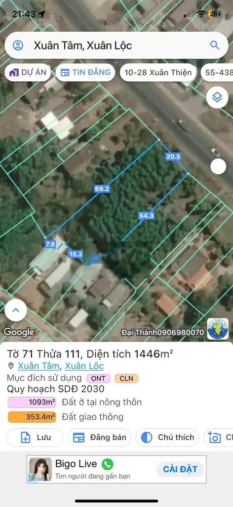 cần bán đất mặt tiền quốc lộ 1