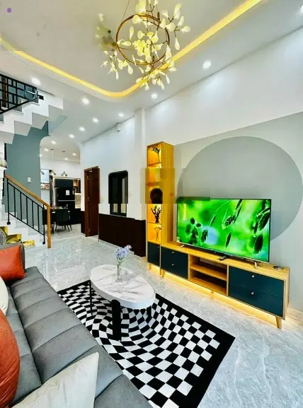 Nhà SHR chính chủ bán gấp 1 trệt 1 lầu 2pn bancol mới như hình, tặng nội thất, NH hỗ trợ 80% HH1%MG