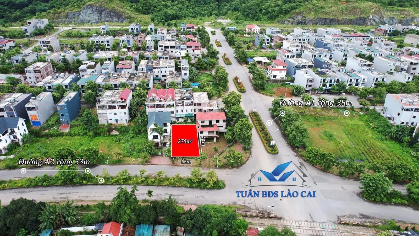 Đất biệt thự Kosy Lào Cai đường A2 hướng Đông Bắc 275m2
