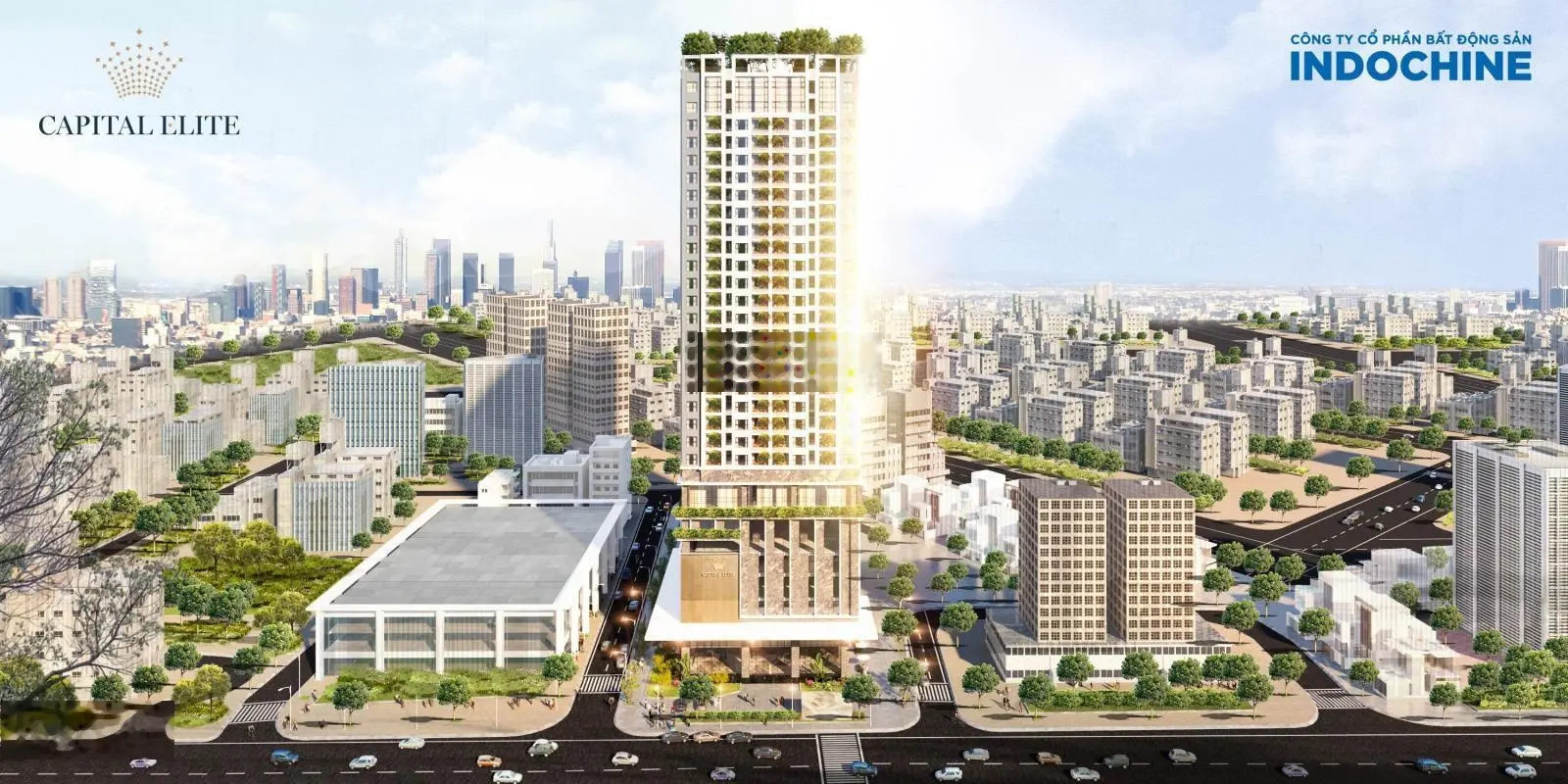 Bán căn 3N trục hoa hậu siêu đẹp, view thành phố - Capital Elite - Phạm Hùng
