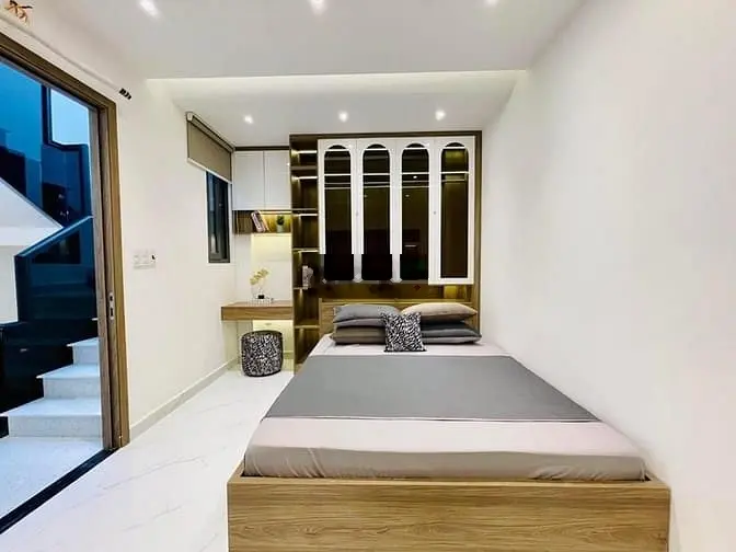 Siêu Phảm Hẻm 5m🆘Lê Văn Thọ P16 4.5X12M🆘4 Lầu 4pn 4wc Full Nội Thất