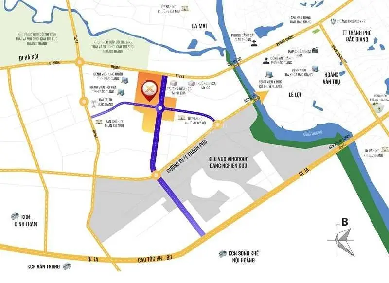 Đất nền trung tâm TP Bắc Giang, cạnh trường học và 2 bệnh viện lớn