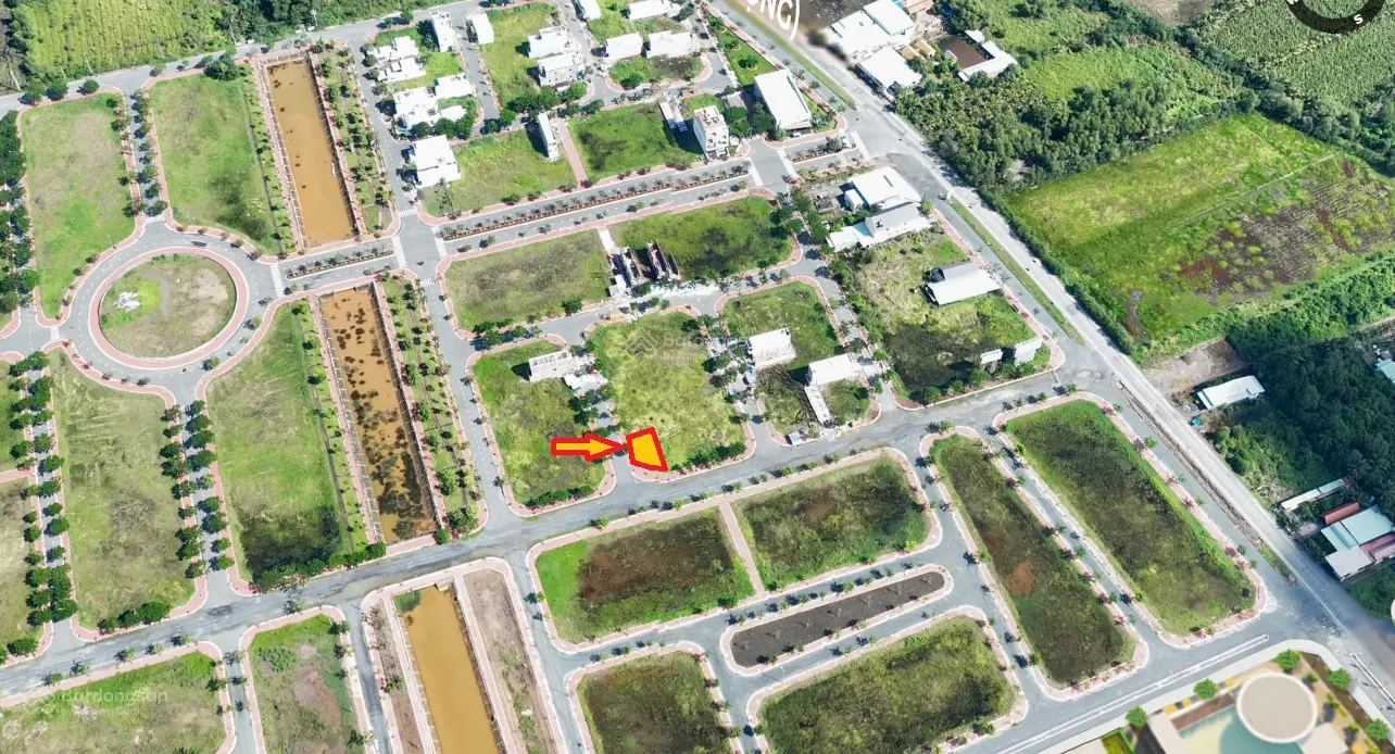 Cần bán lô góc 2 MT đường 20m khu tái định cư Thủ Thừa Garden Riverside