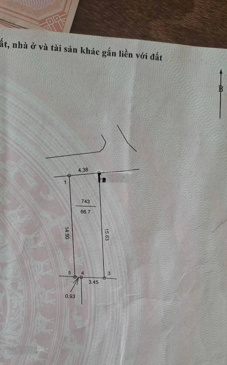 Dt 66,7m full tc , gần đường lớn, gần các tiện ích của xã.giao thông thuận tiện