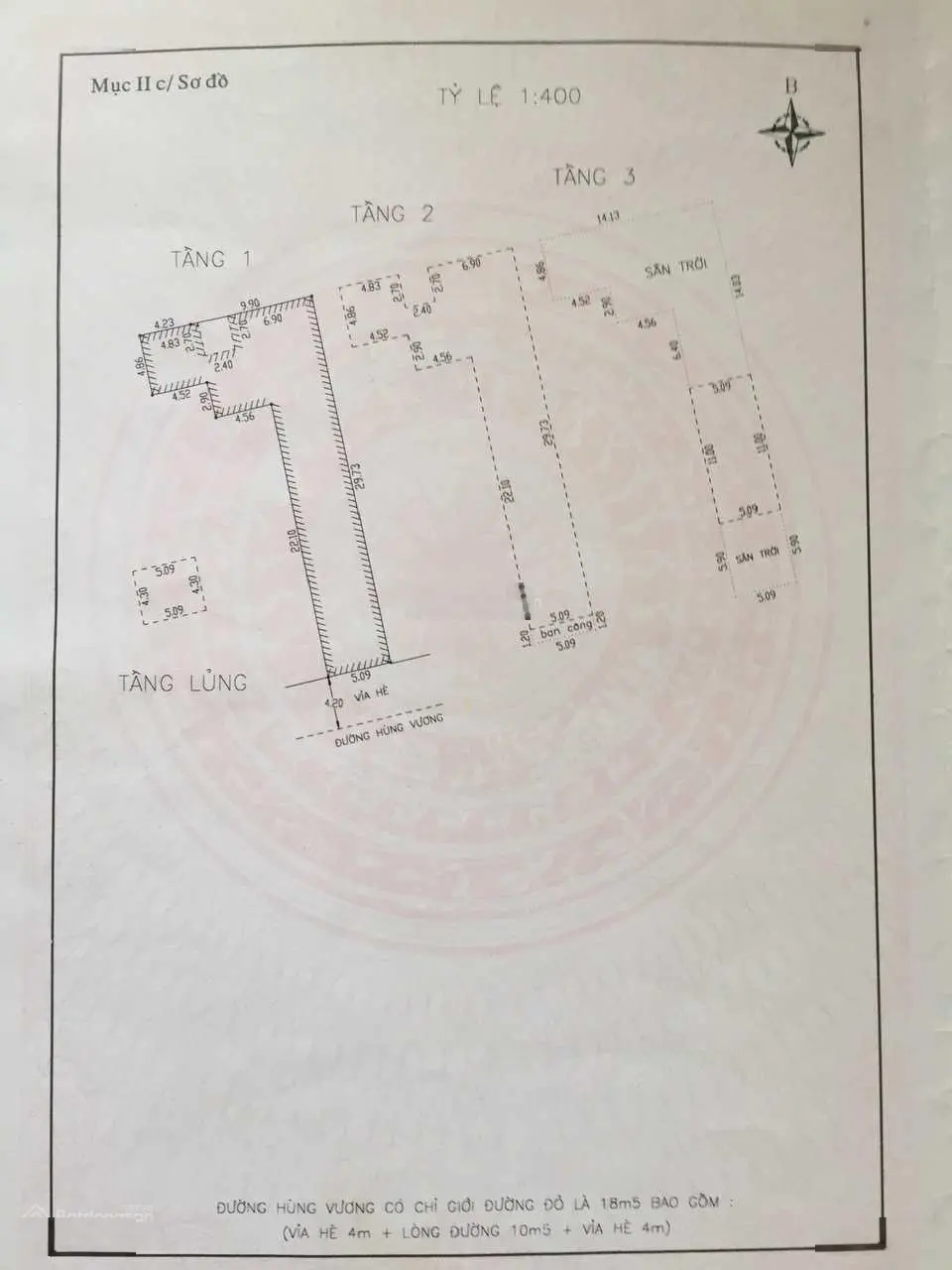 Bán nhà mặt tiền Hùng Vương sát chợ Cồn diện tích khủng