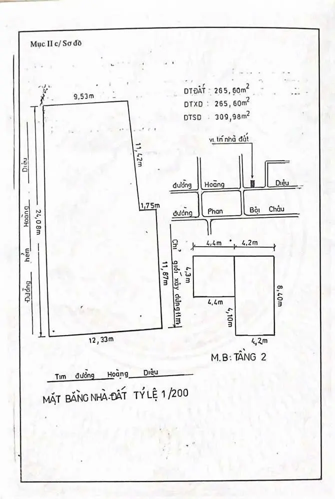 Bán nhà mặt phố Hoàng Diệu, 17,868 tỷ, 230m2, 4PN, 4WC, pháp lý đầy đủ