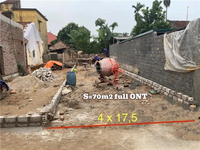 Chỉ 1tỷ sở hữu lô đất S=69.3m2 ful ONT, sẵn sổ, vuông vắn, pháp lý rõ ràng: Tại Đông Yên - Quốc Oai