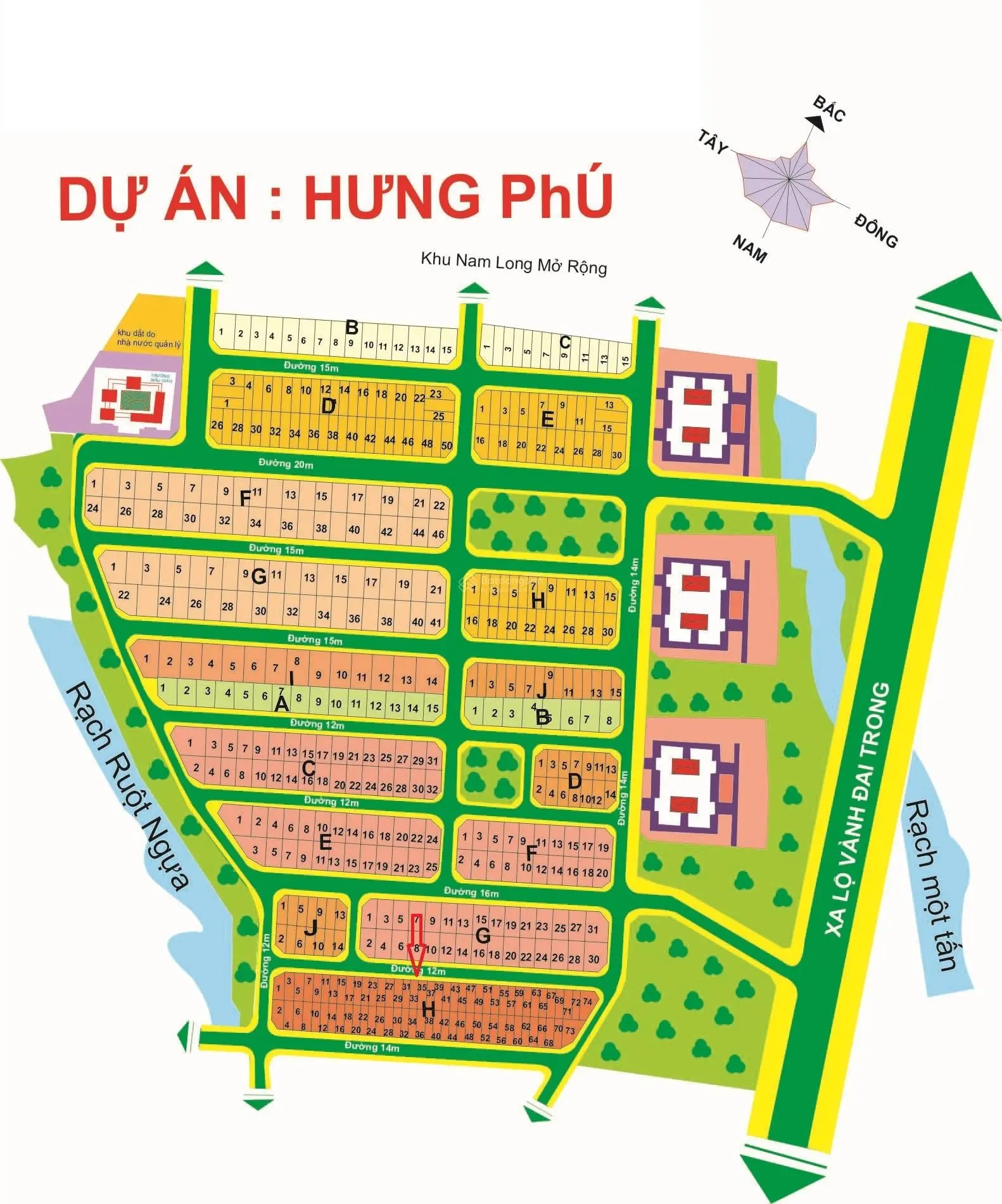Cần bán đất nền dự án Hưng Phú 1 giá 55 triệu/m tại Quận 9 lh 0909 746 ***