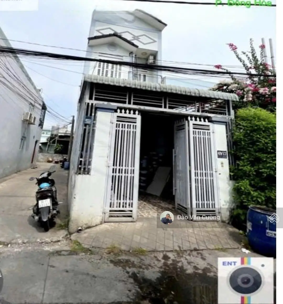 Nhà lầu hoan công 108m2 giá 3.7tỷ đường Trần Hưng đạo gần ngã ba cây lơn phường đông hoà tp dĩ an