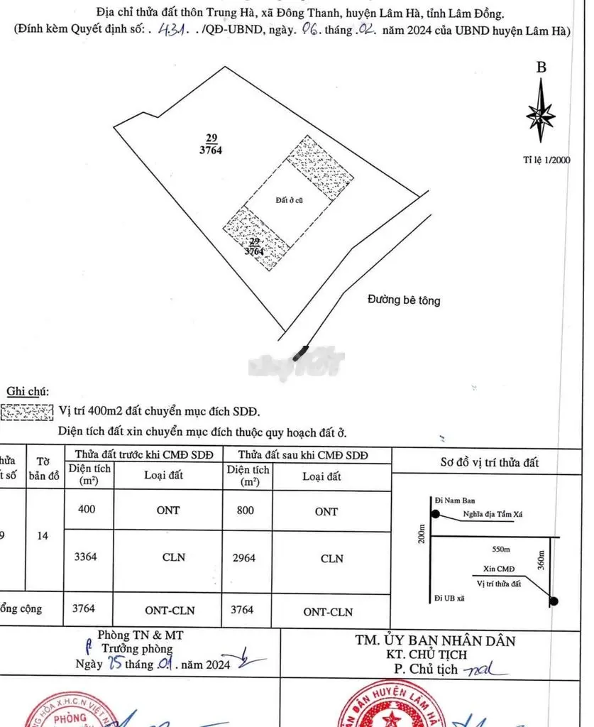 bán đất xã Đông Thanh, 3764m2 mặt tiền 60 mét, có thổ cư 800m2.