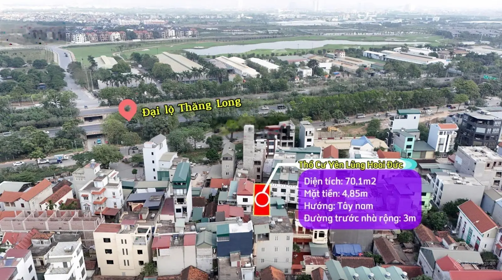Chính chủ bán đất thổ cư tại đường Nam Yên Lũng - An Khánh - Hoài Đức, chỉ 85 triệu / m2, 70.1 m2