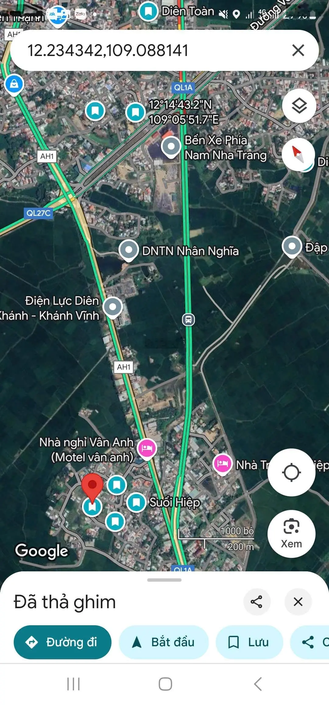 Bán nhà riêng tại Suối Hiệp, Diên Khánh, Khánh Hòa, giá ưu đãi 1,08 tỷ, 108m2