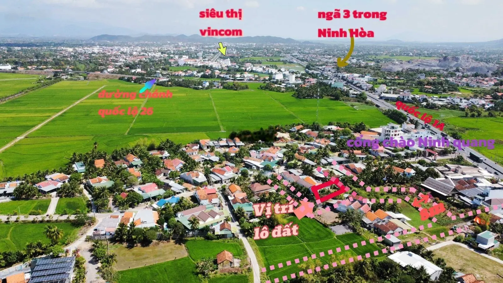 176m2 đất ở, gần cổng chào Phước Lộc Ninh Quang chỉ 739tr