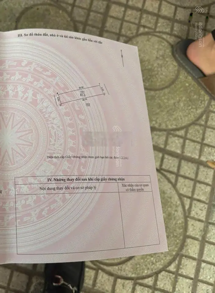 Nhú 4 tỷ có ngay 81m2 Nguyên Khê, Đông Anh ô tô chạy vòng quanh. LH 0362 608 ***