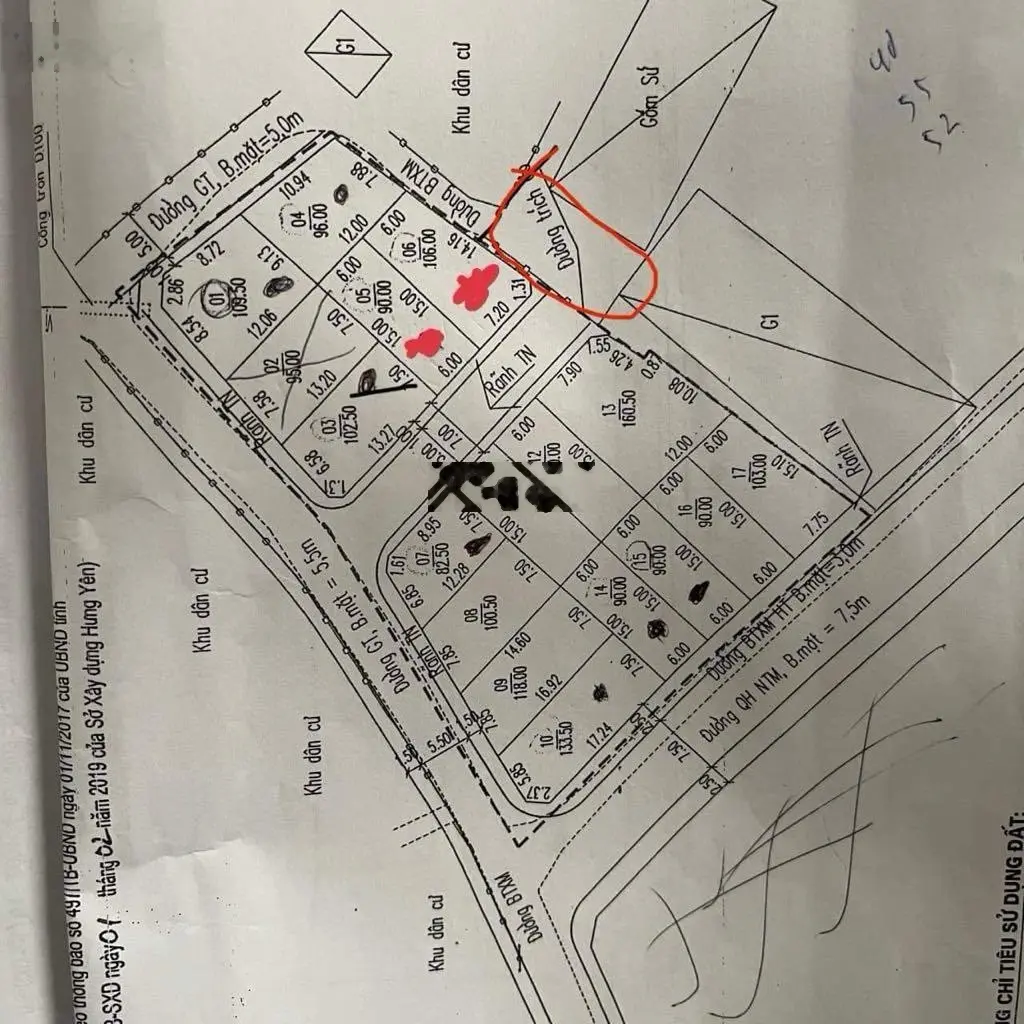 Bán Lô 06 Đất đấu Giá Đầm Lau-Xã Xuân Quan-Huyện Văn Giang.Lô Góc 106m2.Mặt tiền 7m.Giá 54Tr/m2