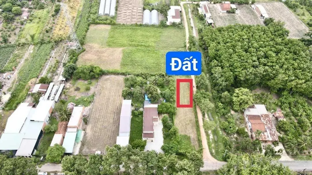 Cần bán miếng đất 58,8m2 mặt tiền đường view kênh giá 495tr thương lượng, SHR
