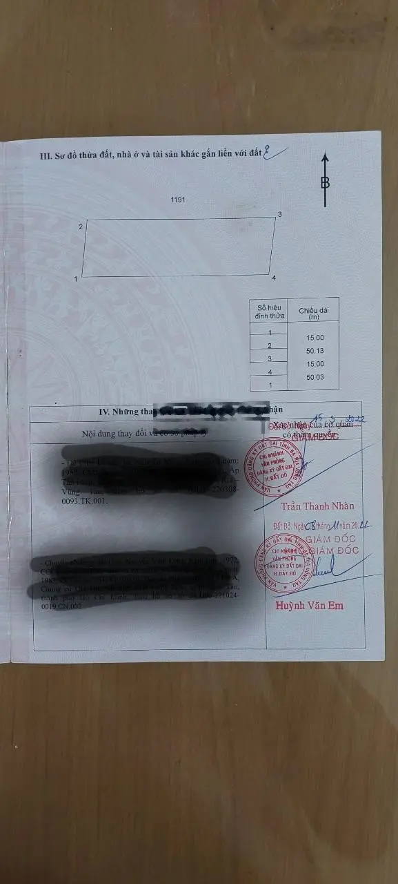 Chính chủ ngợp ngân hàng: Bán đất TT Long Tân, Đất đỏ, ngang 15mx50, giá 3,7 tỷ