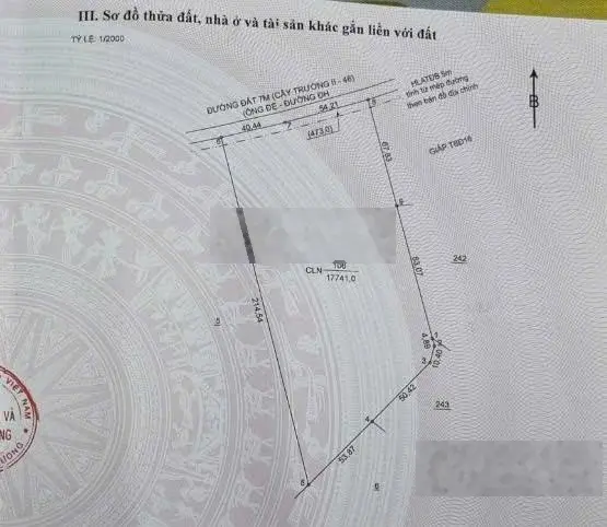 Chính chủ cần bán đất mặt tiền Cây Trường II ngay Hồ Chí Minh vào 50m giá chỉ 1tr/m2