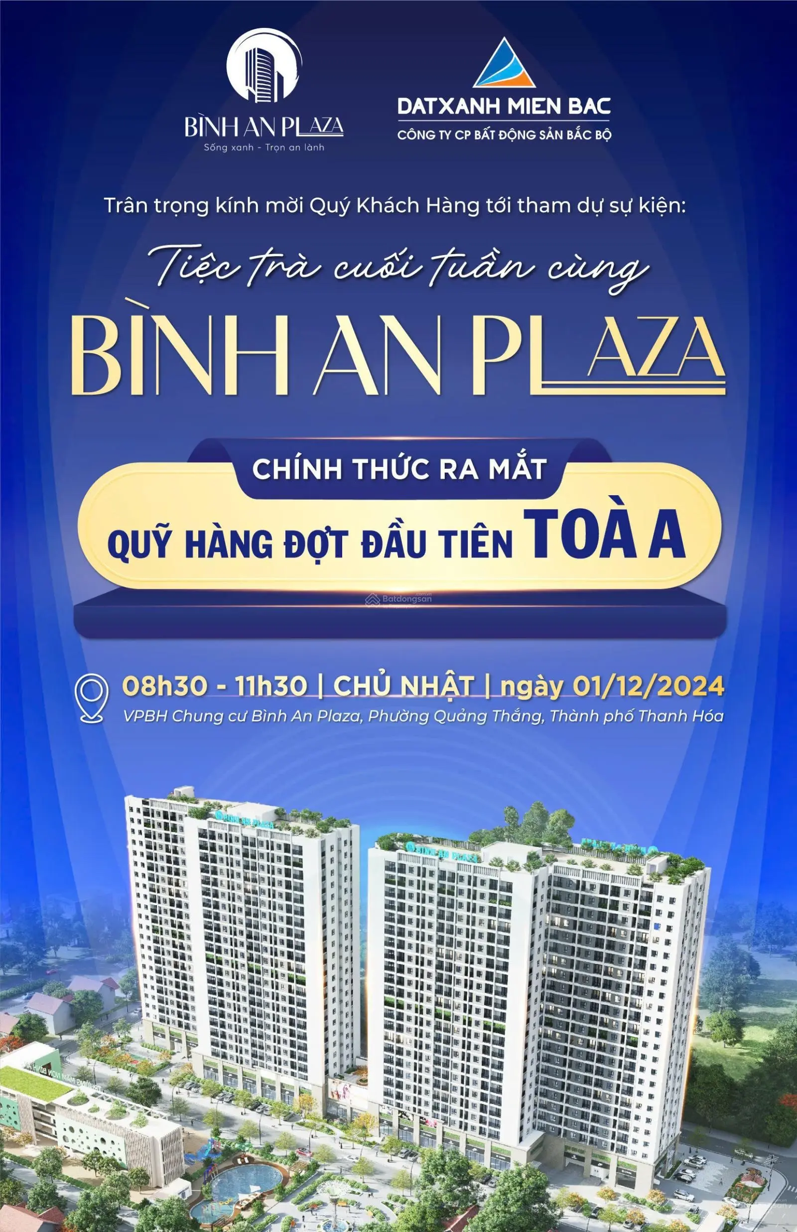 Chính thức mở bán quỹ căn tòa A - chung cư Bình An Plaza
