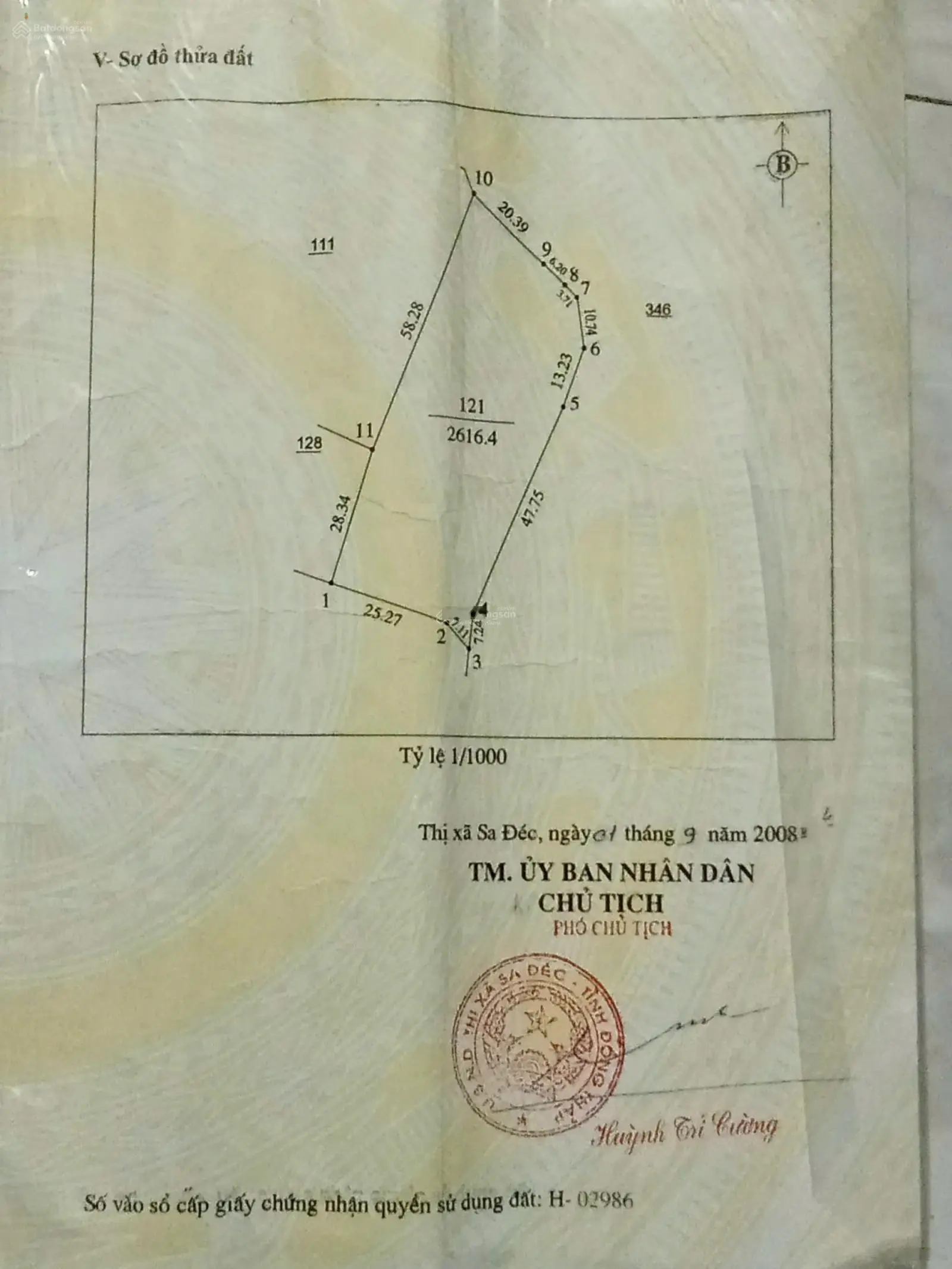 Bán đất sổ đỏ 5.888m2 Tân Phú Đông, TP Sa Đéc, Đồng Tháp