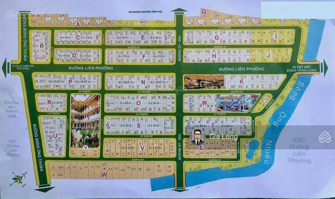 Bán đất mặt tiền đường Liên Phường, Phú Hữu Quận 9, giá chỉ từ 10,8 tỷ