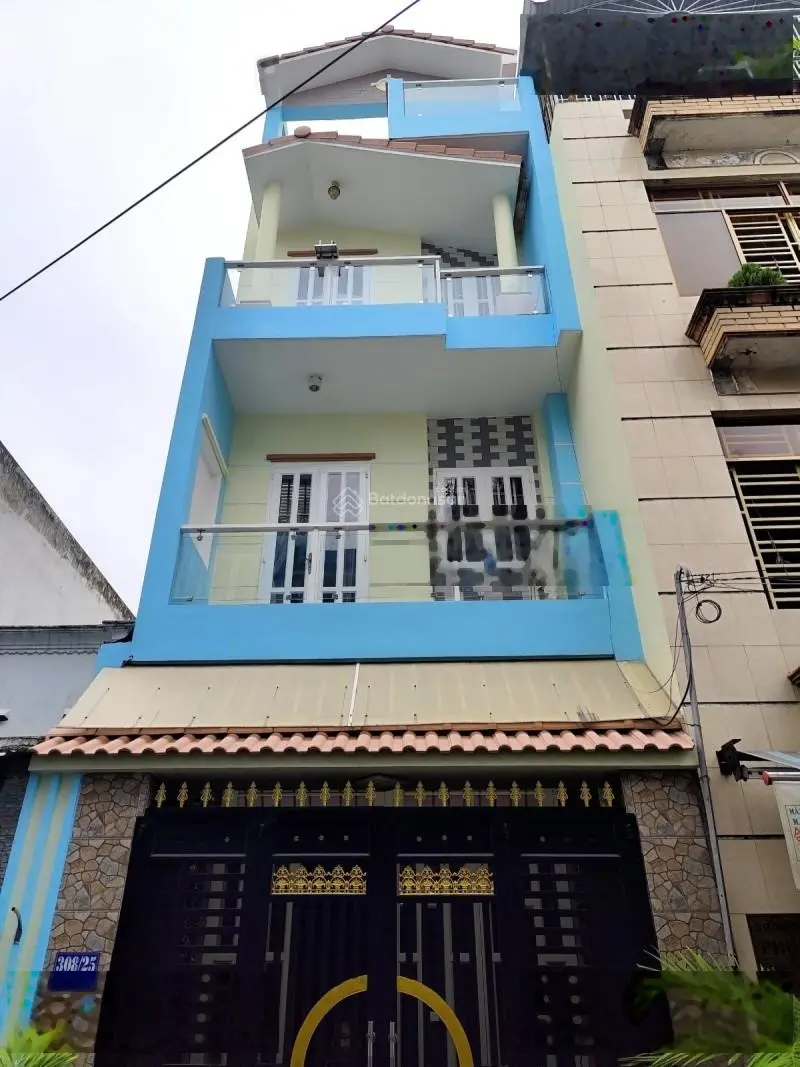 Hẻm xe hơi gần công viên lớn, 4 tầng 53m2 (4x14), gần Phạm Văn Đồng