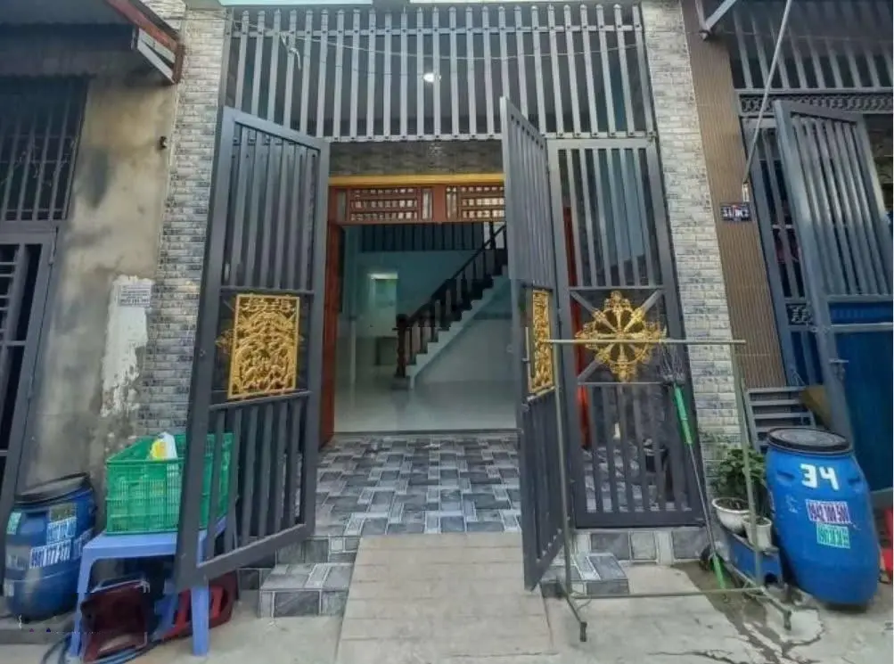 Nhà 52m2 Ngã tư miếu ông cù Tp Thuận An Bình Dương Gía 990tr/Shr