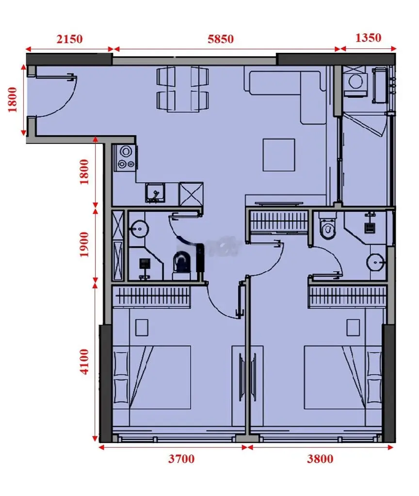 Chỉ từ 1,3 tỷ/ căn 2PN Sun Ponte, cách cầu Rồng 300m, lâu dài/ck 277tr