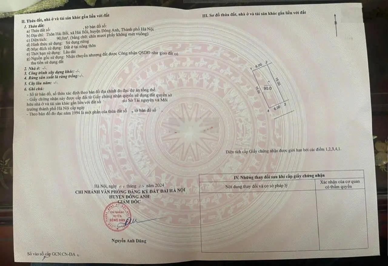 Bán nhanh mảnh đất 90m phương trạch, vĩnh ngọc sát tòa 108 tầng giá đầu tư