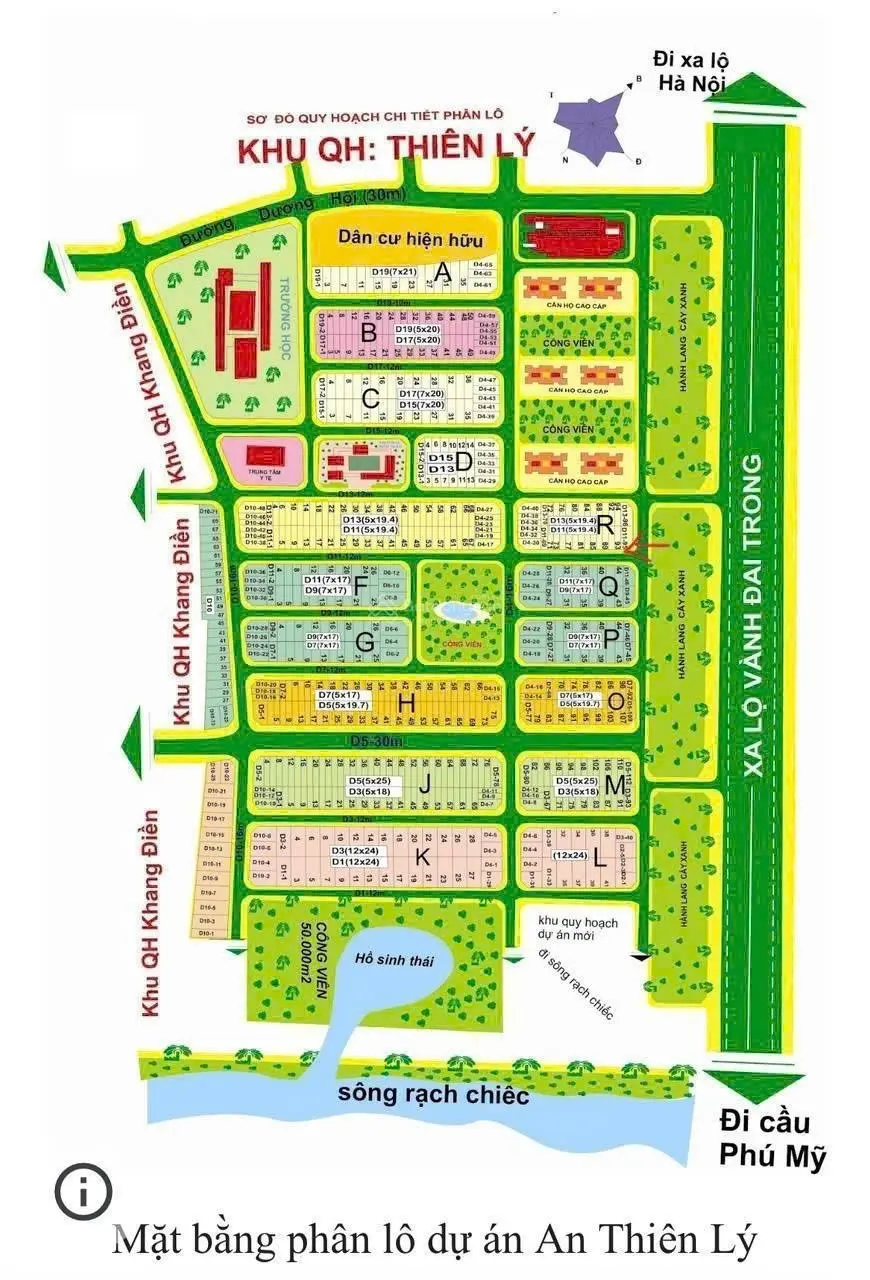 3 lô An Thiên Lí, Dương Đình Hội, Phước Long B, Q9. 5x20m giá 6.4tỷ. 7x17 giá 66tr, 10x20m giá 65tr