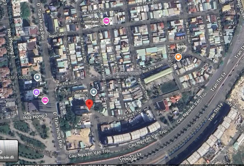 Bán lô đất đường Phan Huy Chú (đường 7m5) đối lưng Trần Hưng Đạo, giá 90 tr/m2. LH: 0942 992 ***