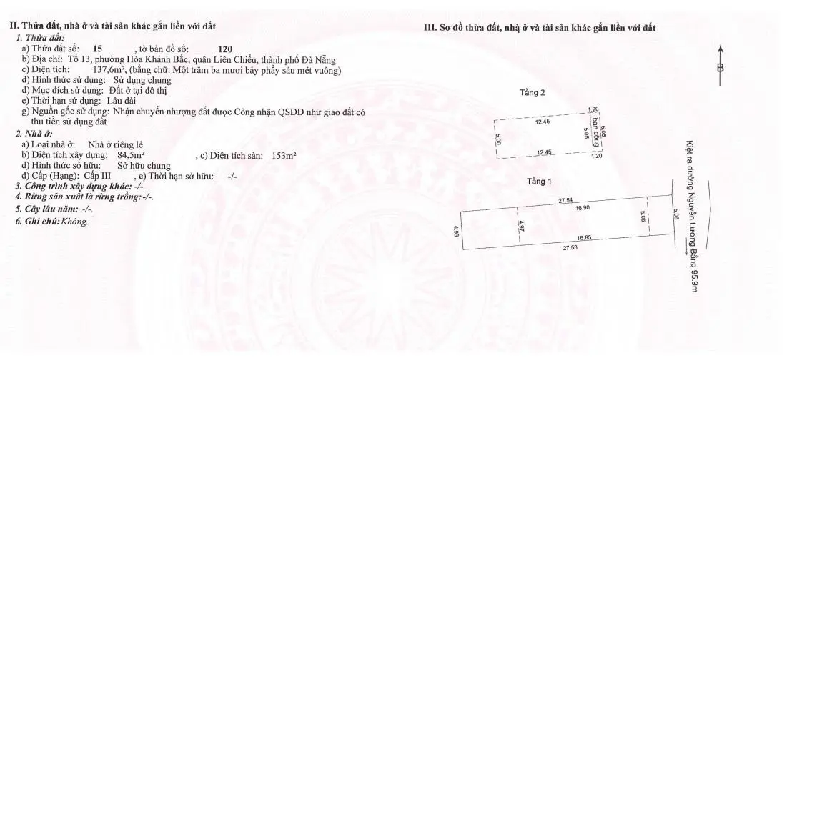 Bán nhanh nhà K120 Nguyễn Lương Bằng (137,6m2)