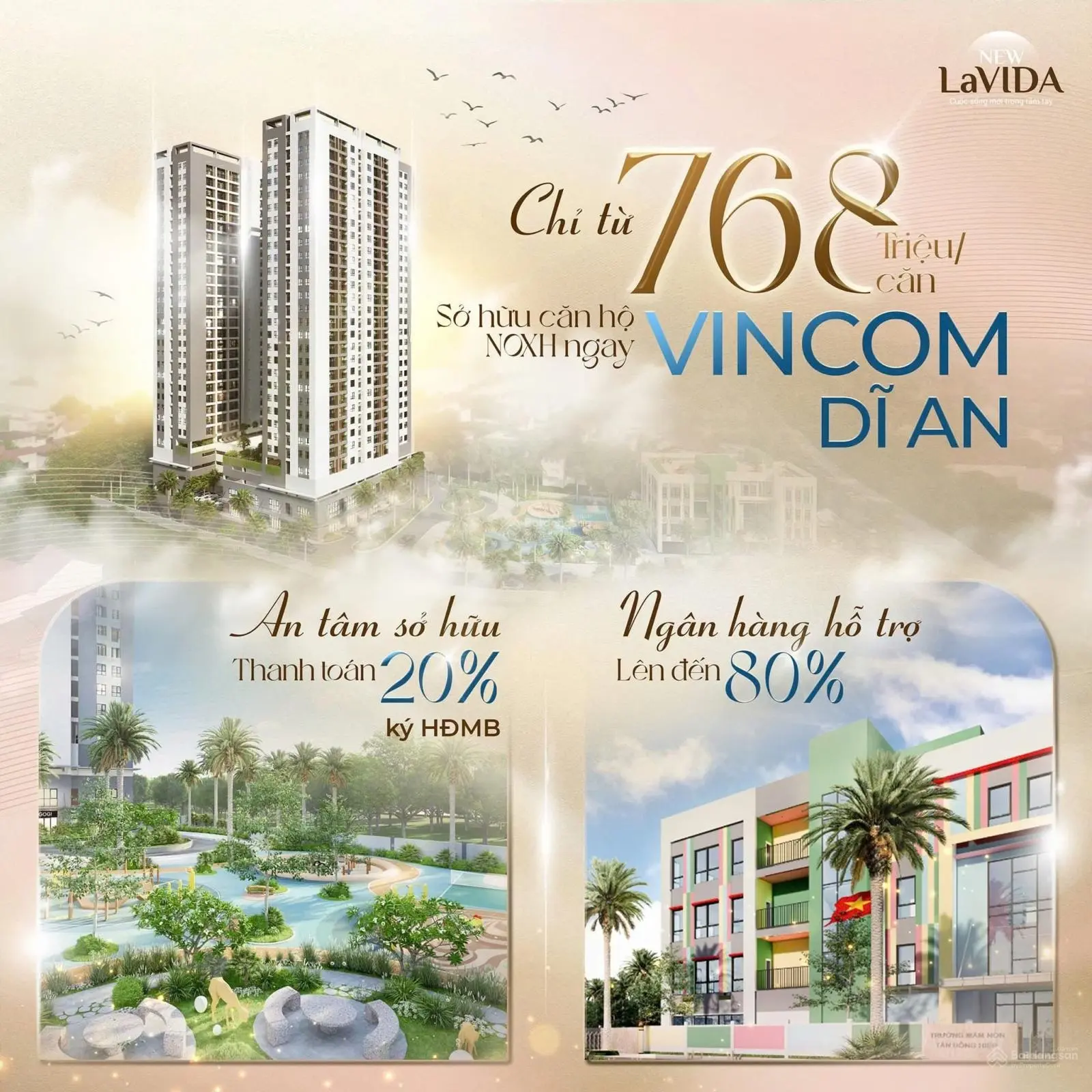 Suất Nhà ở xã hội TP. Dĩ An. Thanh toán 150tr ký HĐMB. Quý 2/2025 nhận nhà
