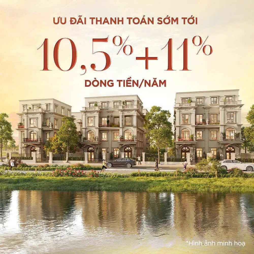 Qũy hàng ngoại giao Vinhomes Đan Phượng giãn xây chỉ 15,1 tỷ căn 96m2 gần công viên hồ