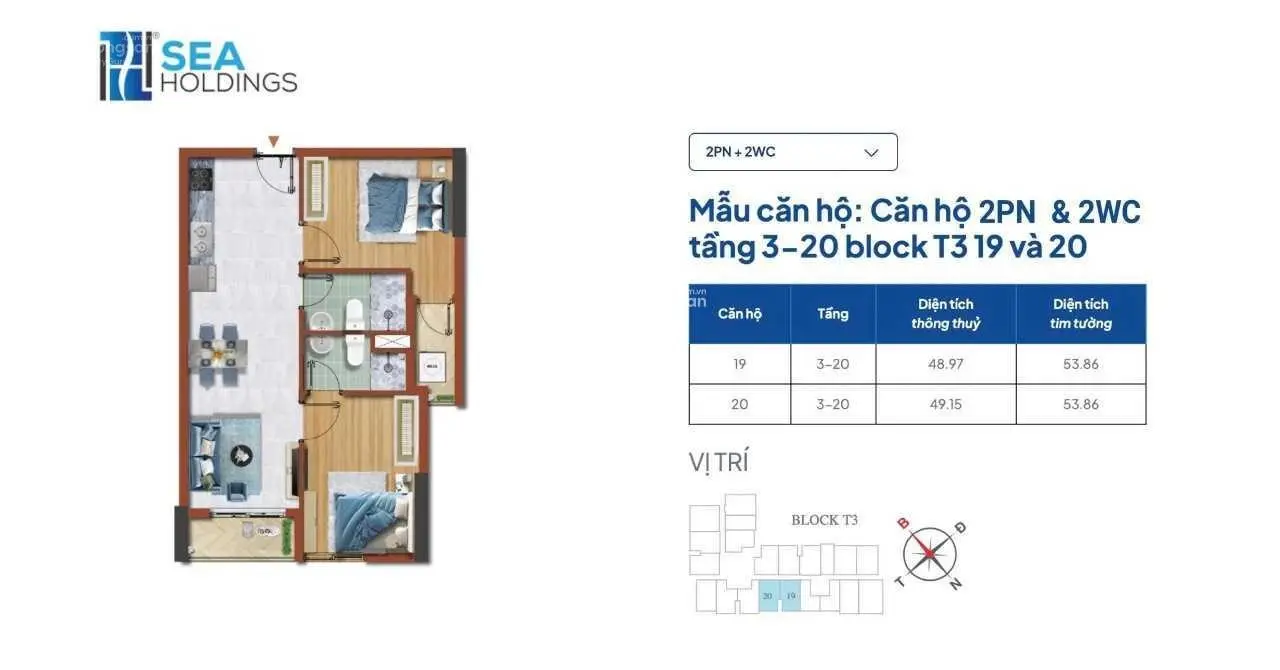 Bán căn hộ chung cư tại Destino Centro, giá cực chất 1,3 tỷ, 50m2, view đẹp