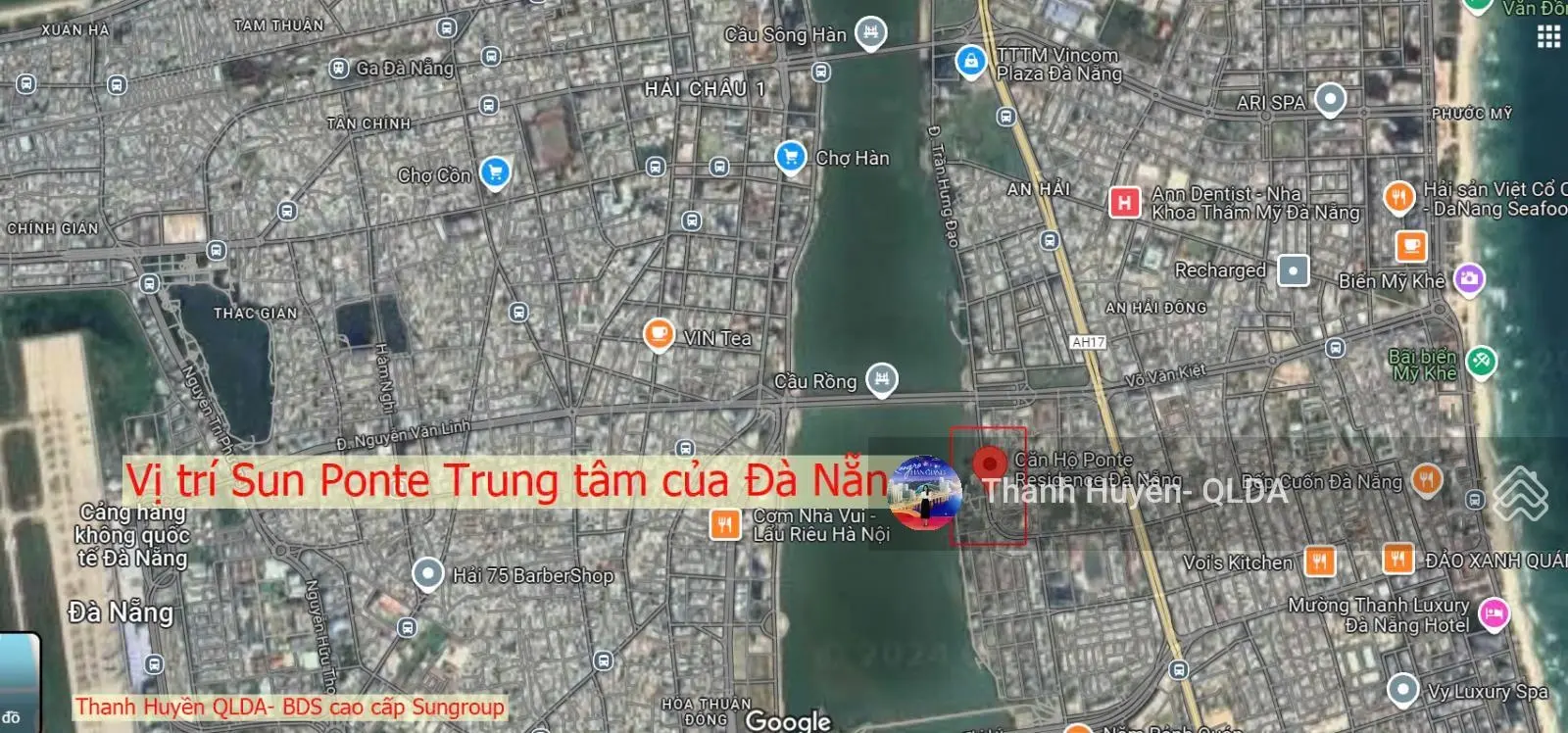 Thanh Huyền - Căn 2PN trực diện view sông cầu Rồng còn sót lại duy nhất dự án Sun Ponte Residence