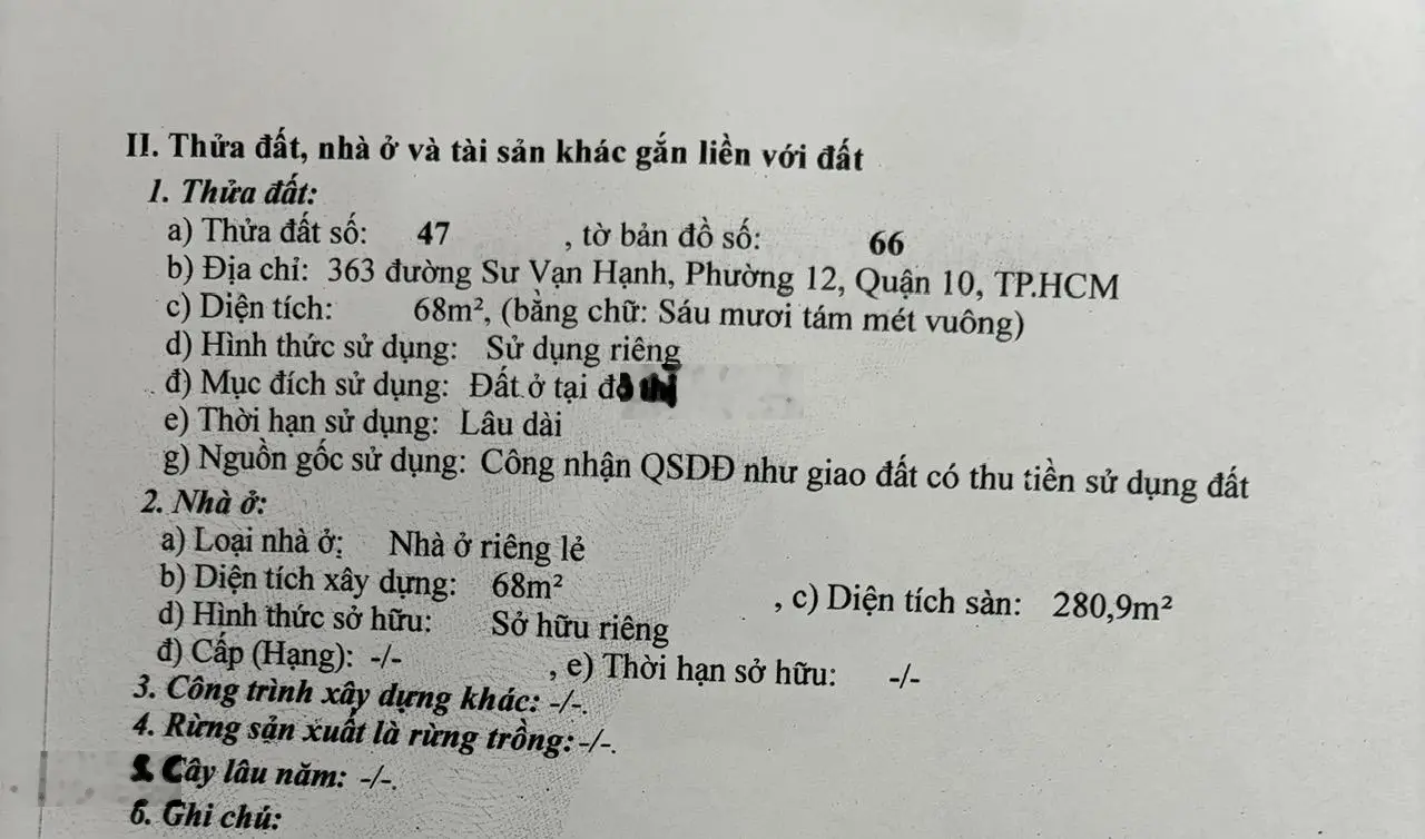 Bán Nhà Siêu Vị trí Ngay Vạn Hạnh Mall, Phố thương mại nhất quận 10