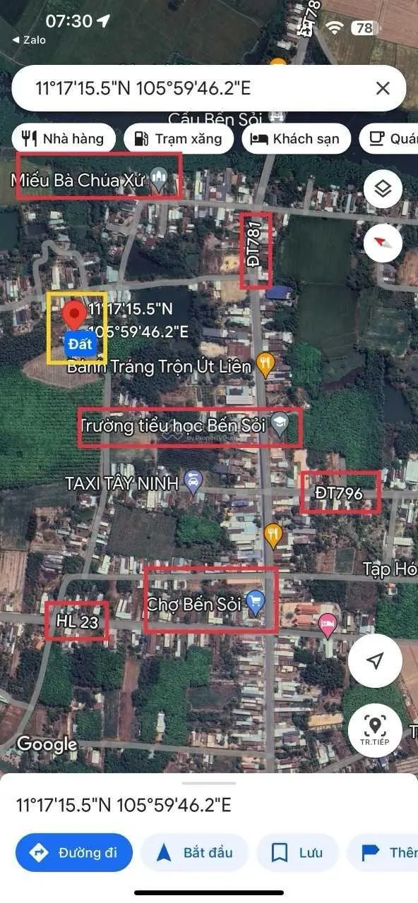 Cần bán gấp 120m2 đất full thổ cư, mặt tiền nhựa y hình, dân đông, gần trường chợ sổ hồng riêng